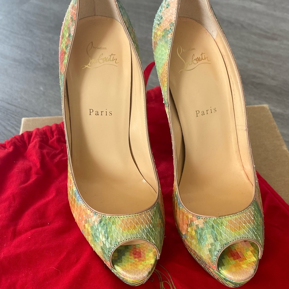 Christian Louboutin Troca Python Pixel - image 2